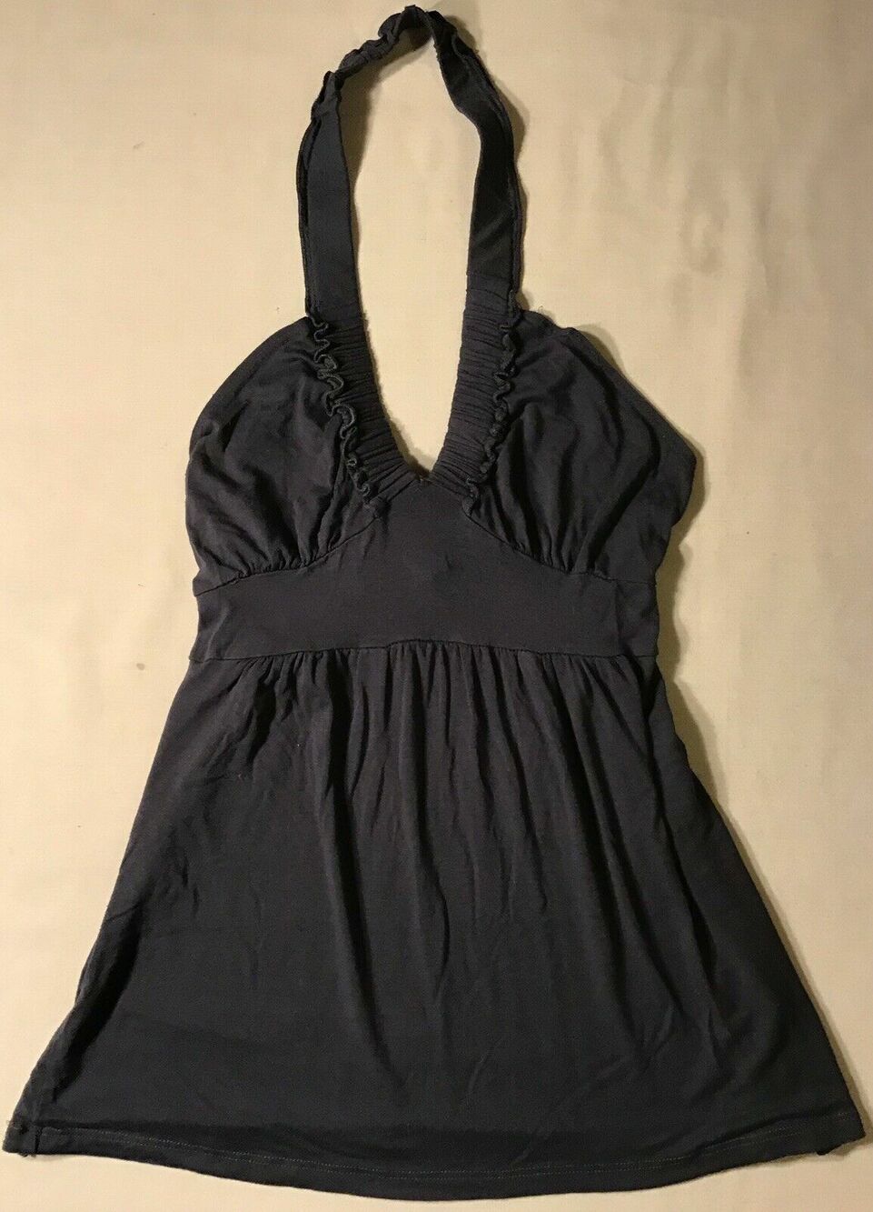 Blue Sketch Womens Halter Top With Tie Back. Size M.